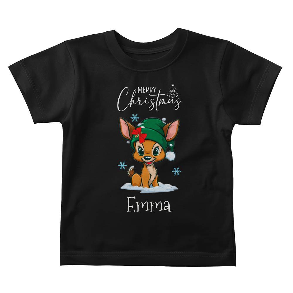 Little Reindeer Buddy Personalized Baby Jersey Tee