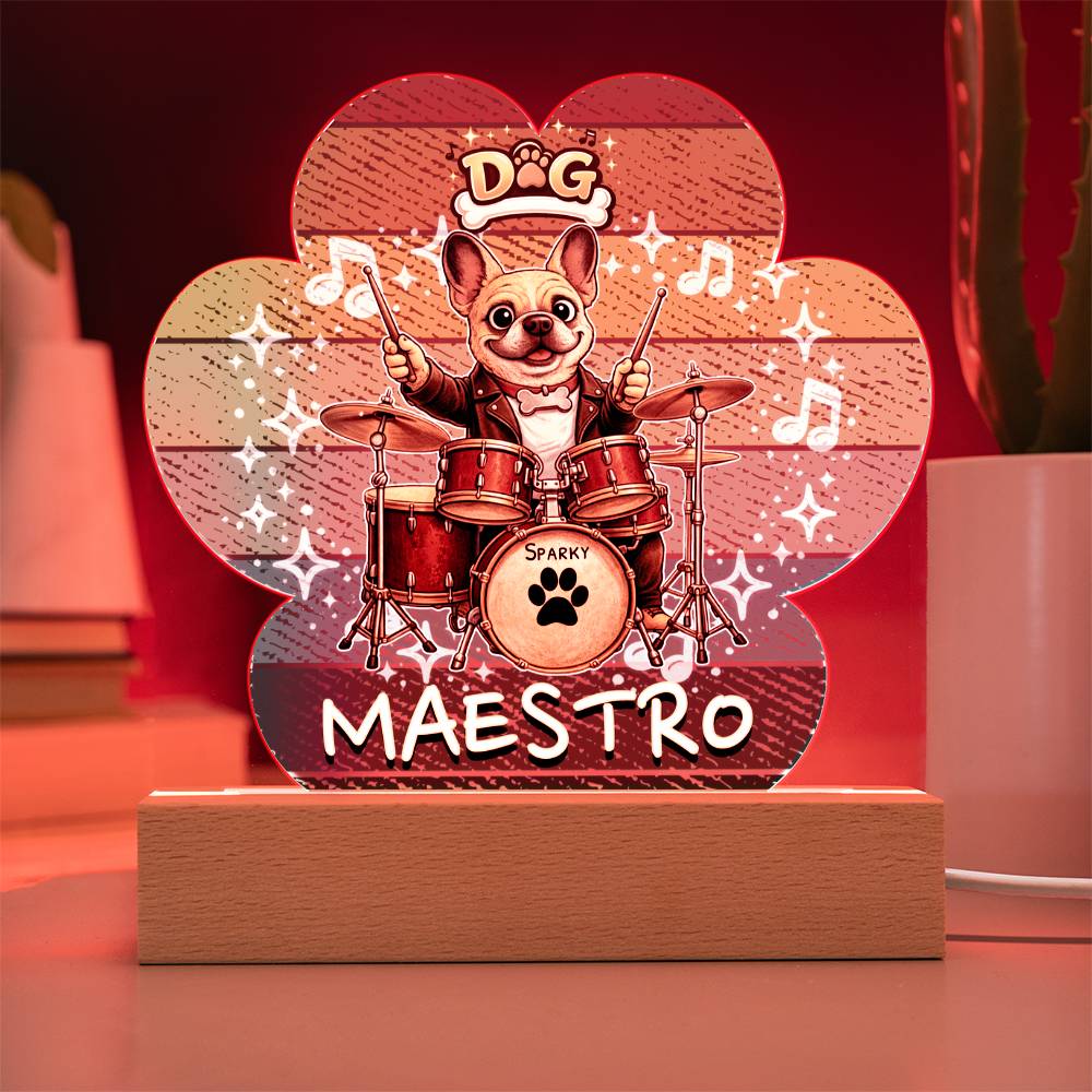 Dog Maestro – French Bulldog Drummer