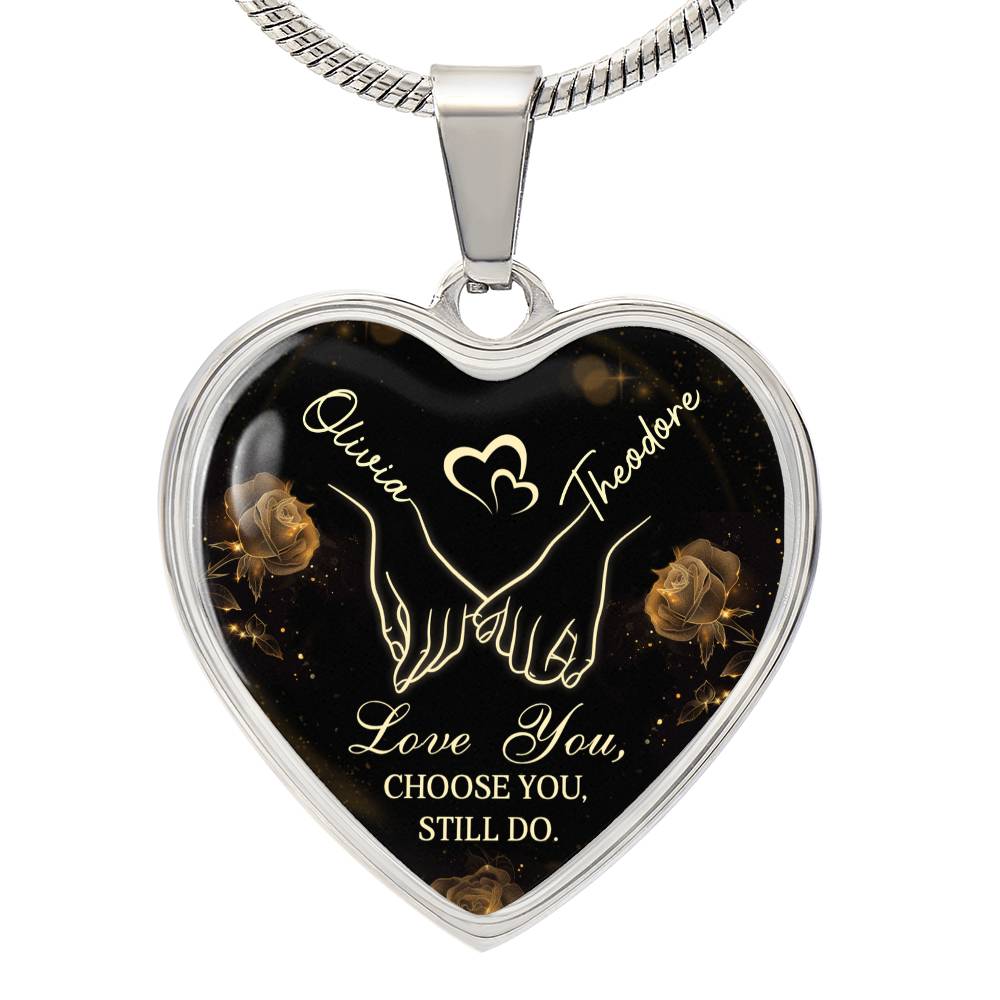 Two Names, One Heart – Custom Name Heart Necklace