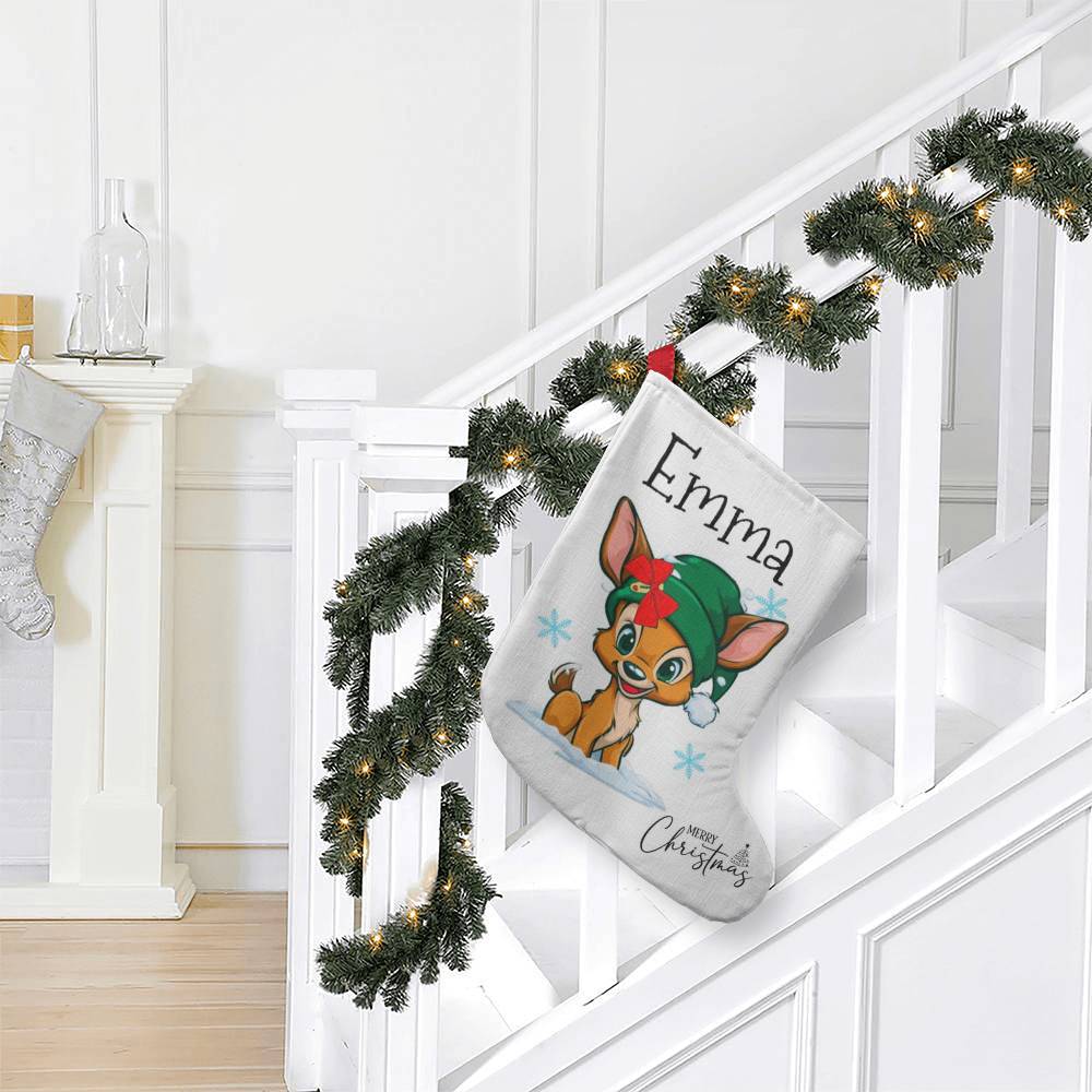 Little Reindeer Buddy™ Personalized Giant Holiday Stocking