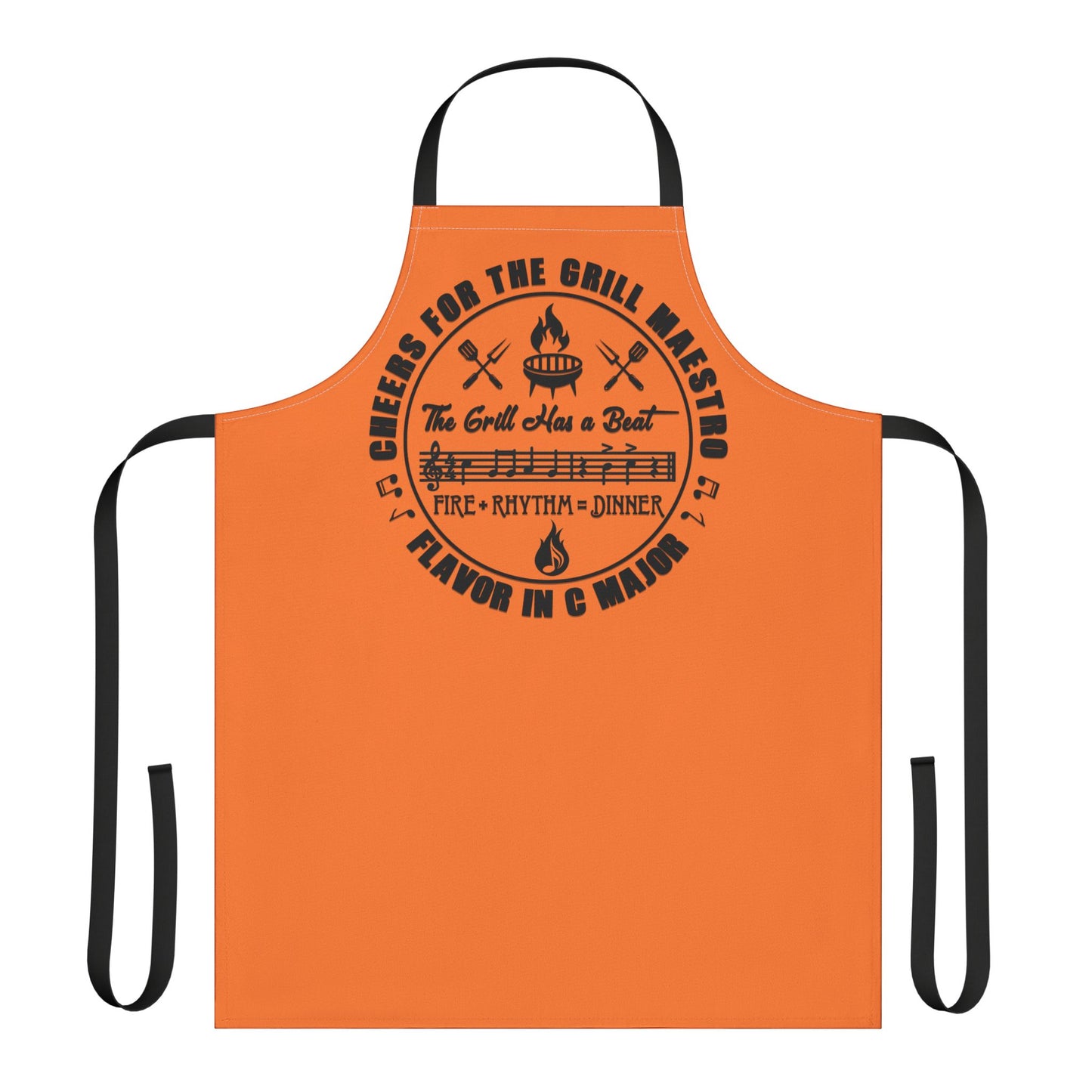 Grill Maestro Apron – “The Grill Has a Beat” BBQ Chef Apron