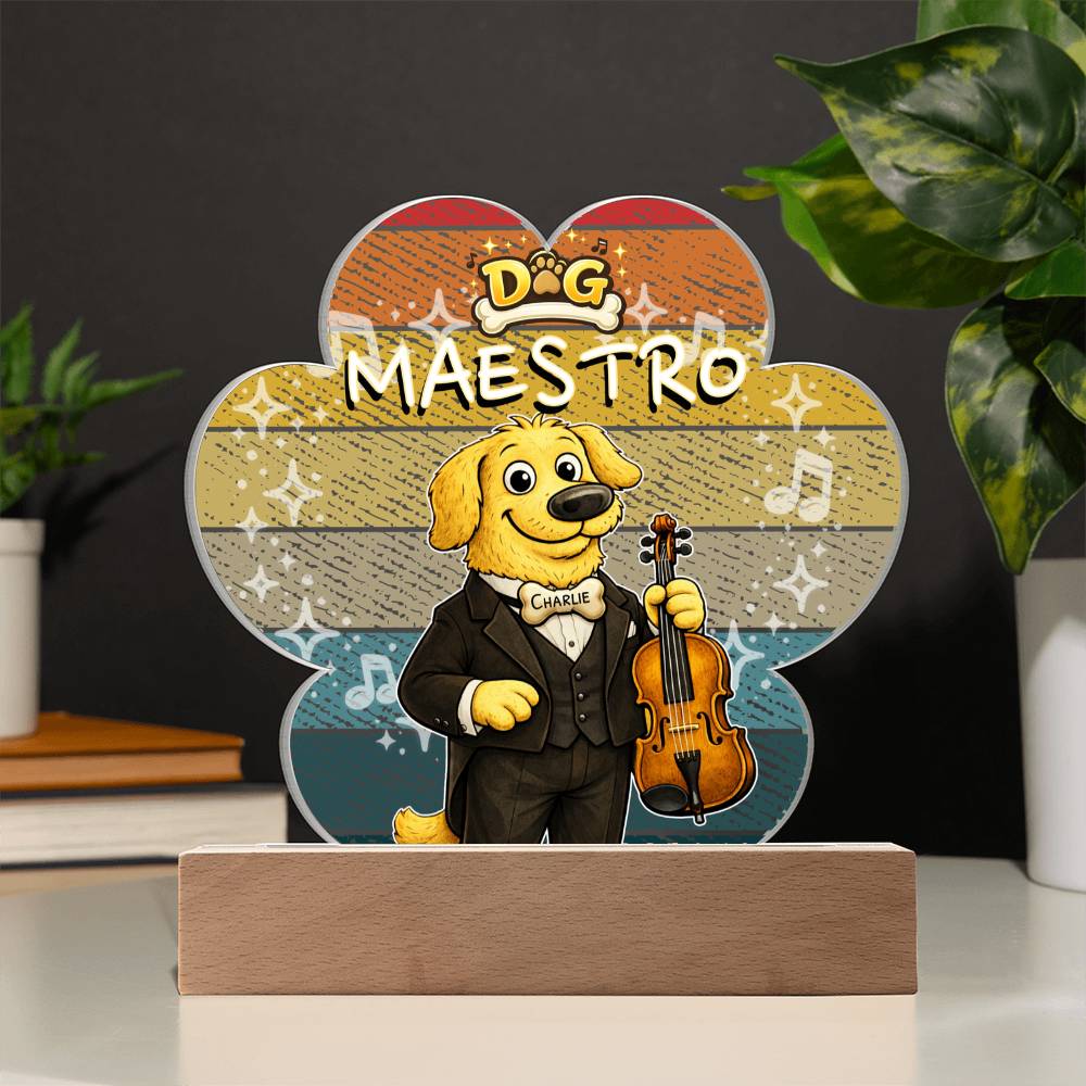 Dog Maestro – Golden Retriever Violinist