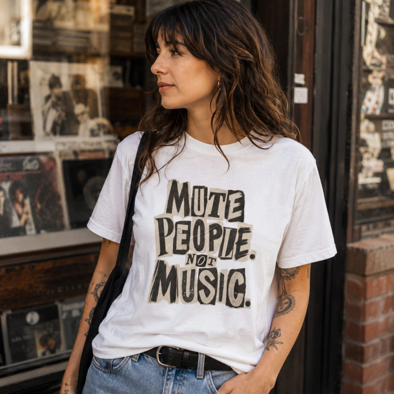 Mute People Not Music T-Shirt