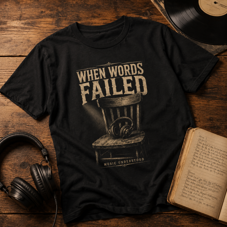 When Words Failed Music Lover T-Shirt