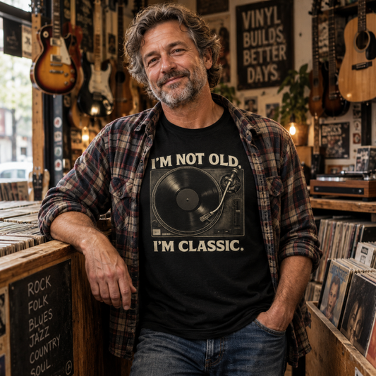 I'm Not Old I'm Classic Vintage Vinyl Record T-Shirt