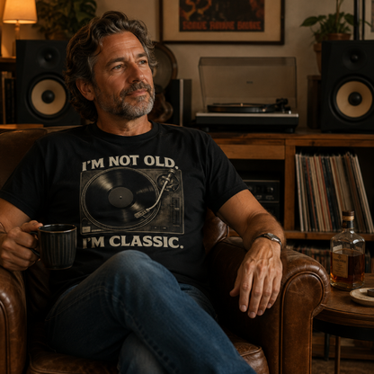 I'm Not Old I'm Classic Vintage Vinyl Record T-Shirt