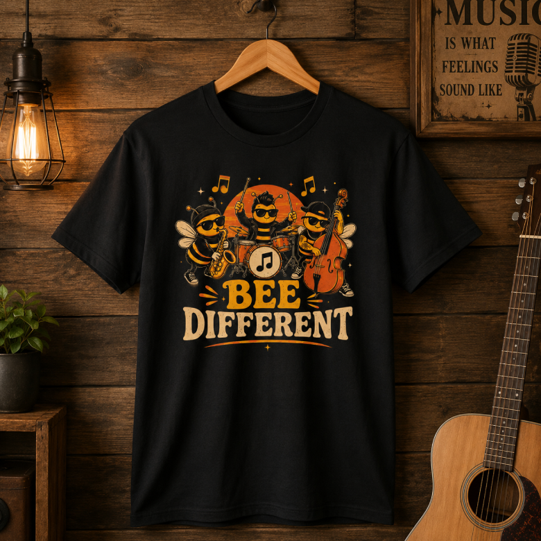 Bee Different Music Lover T-Shirt