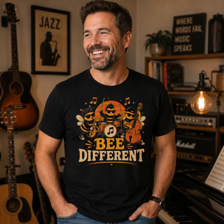 Bee Different Music Lover T-Shirt