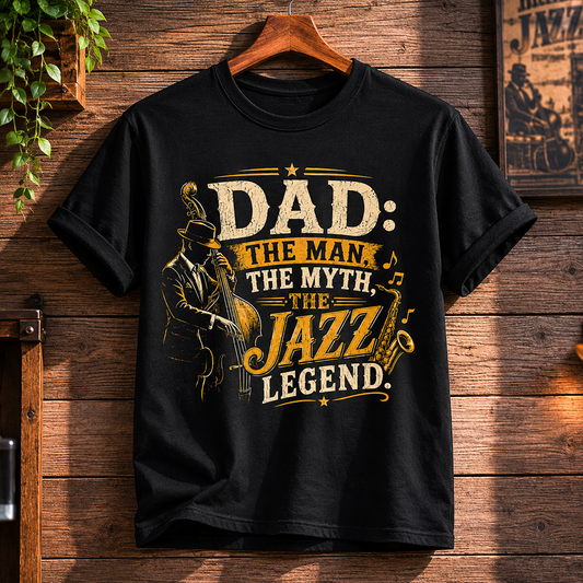 Dad: The Man The Myth The Jazz Legend T-Shirt