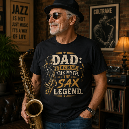 Dad: The Man The Myth The Sax Legend T-Shirt