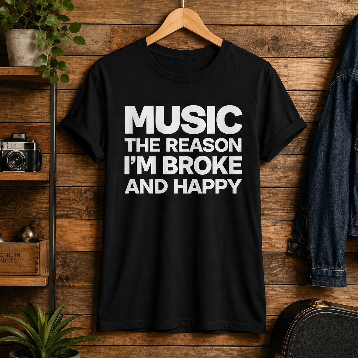 Music The Reason I’m Broke And Happy T-Shirt