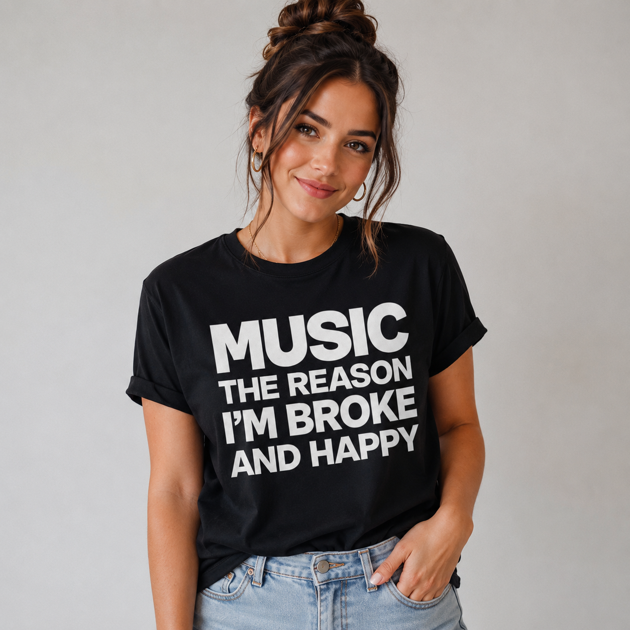 Music The Reason I’m Broke And Happy T-Shirt