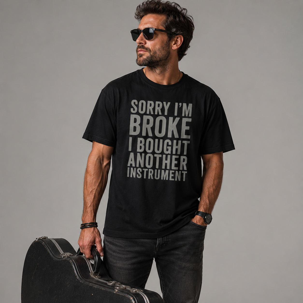 Sorry I’m Broke I Bought Another Instrument T-Shirt
