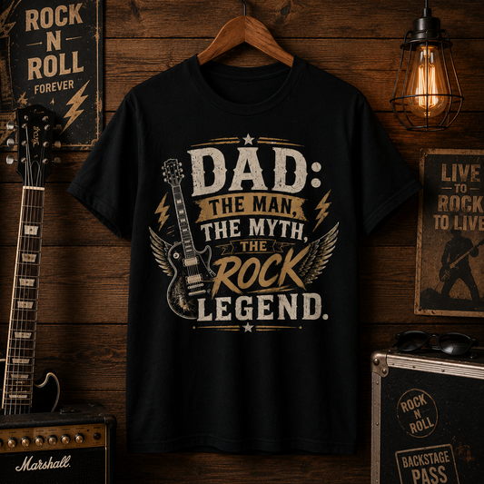 Dad: The Man The Myth The Rock Legend T-Shirt