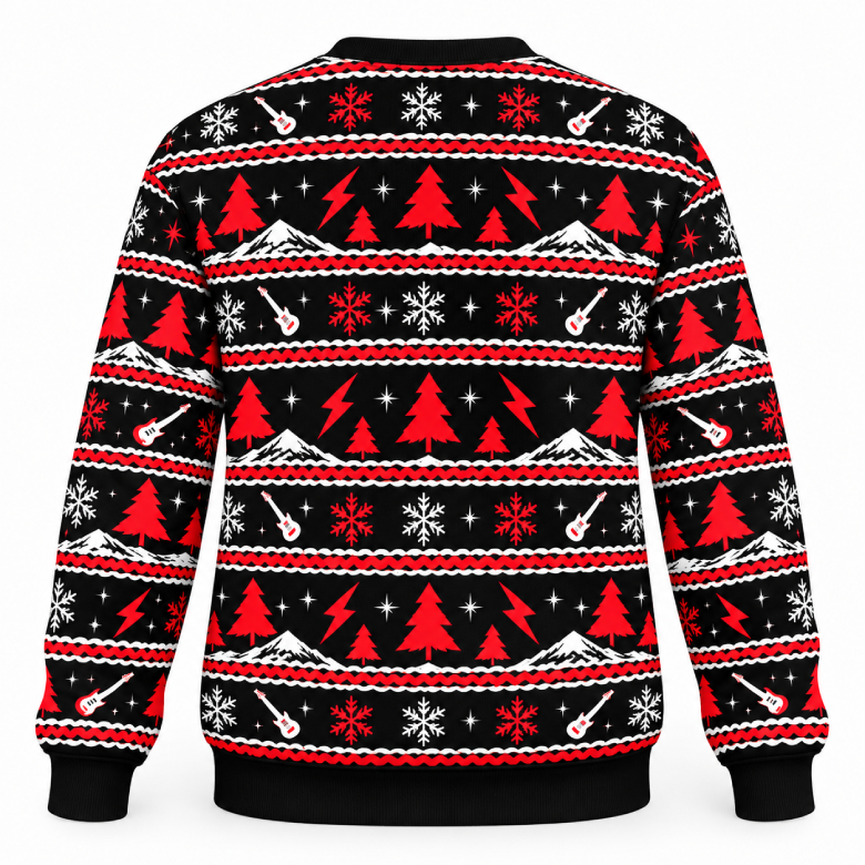 Merry Riffmas Rockstar Santa Sweatshirt