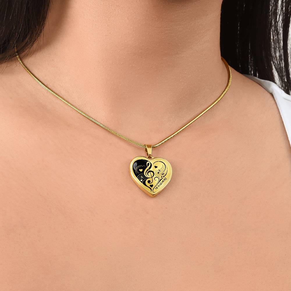 Harmony of Hearts Music Necklace – Gift for Music Lovers