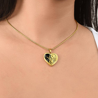 Harmony of Hearts Music Necklace – Gift for Music Lovers