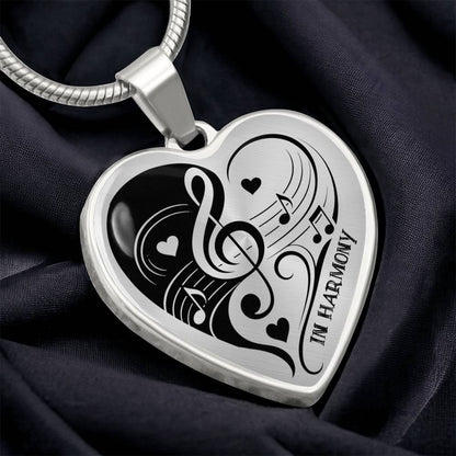 Harmony of Hearts Music Necklace – Gift for Music Lovers