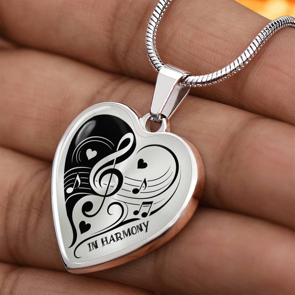 Harmony of Hearts Music Necklace – Gift for Music Lovers