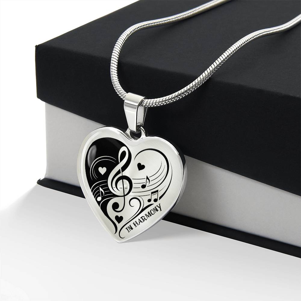 Harmony of Hearts Music Necklace – Gift for Music Lovers