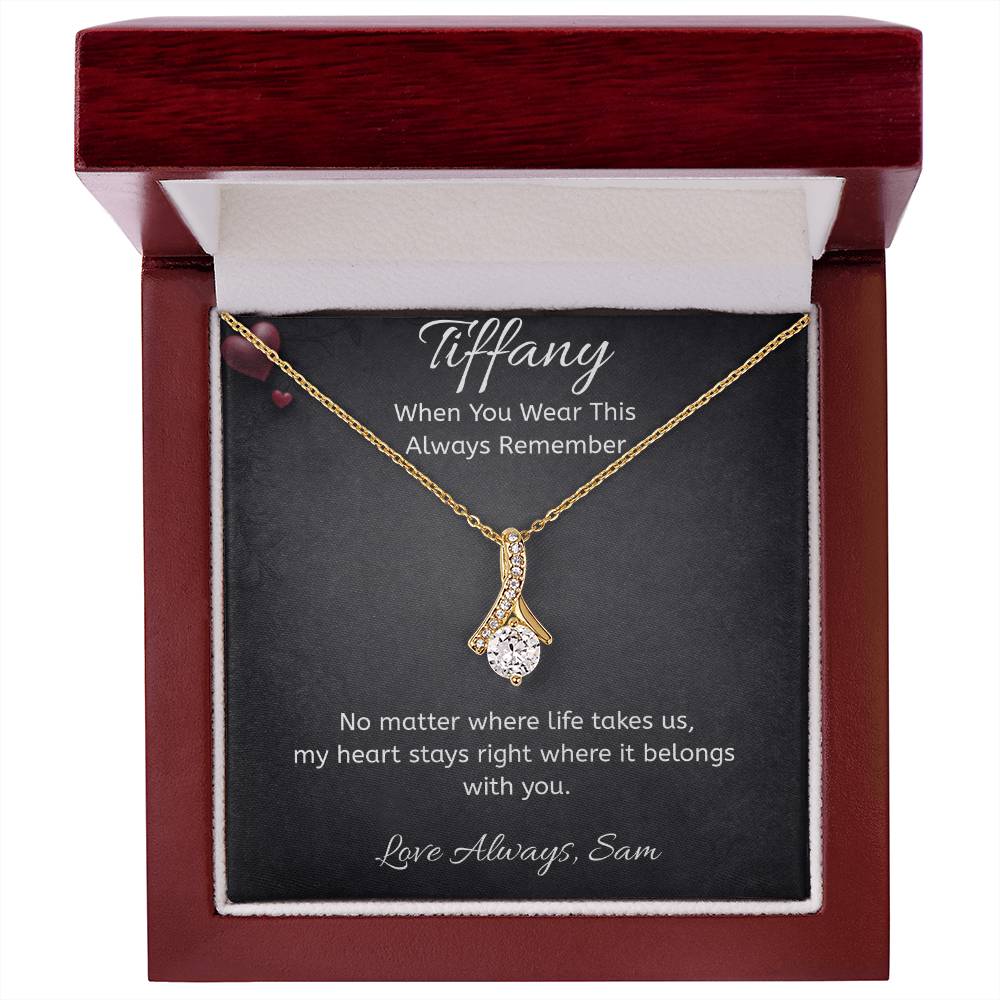 Personalized Message Card – Necklace – Luxury Box – Always With You