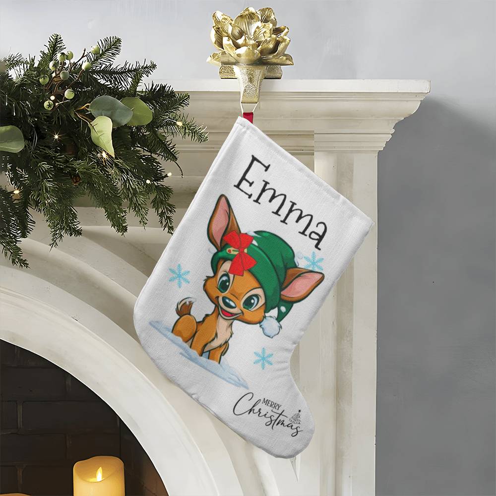 Little Reindeer Buddy™ Personalized Giant Holiday Stocking