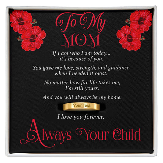 To My Mom – A Ring That Says What Words Can’t | Personalized Mother’s Day Gift