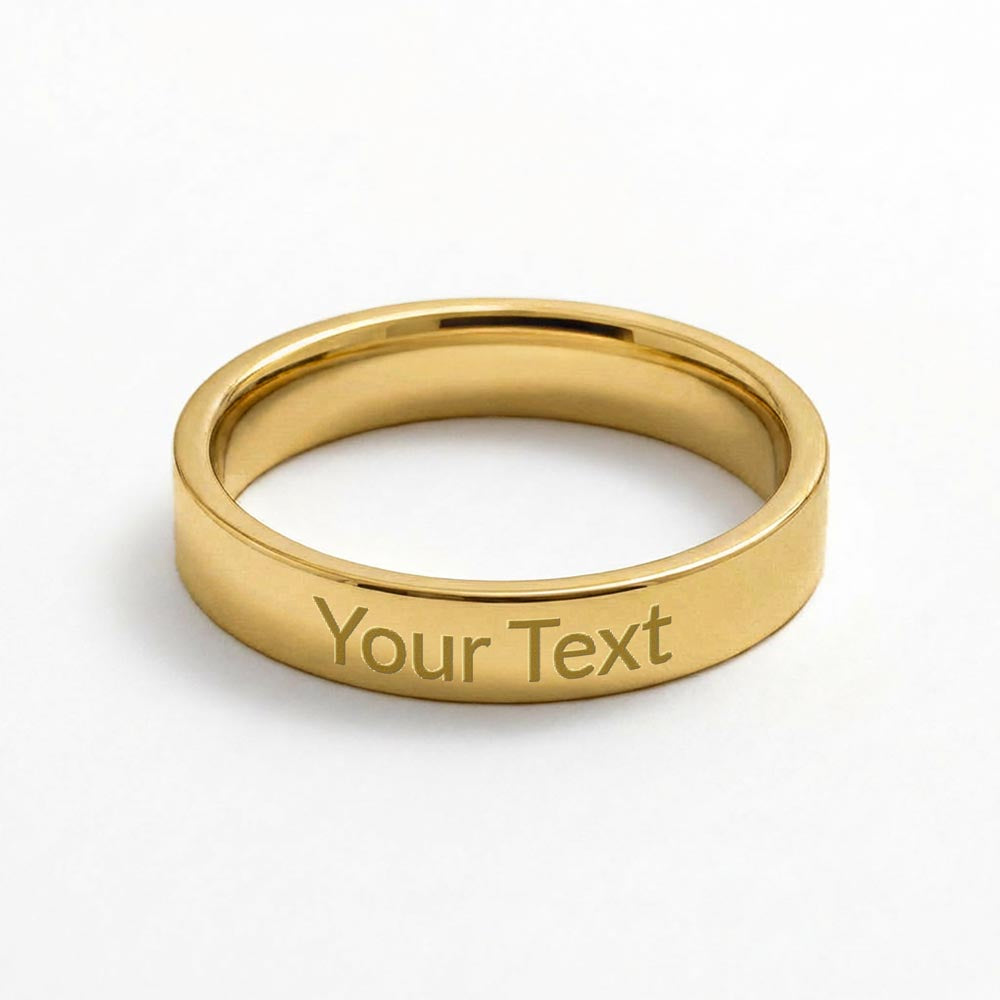 To My Mom – “Life Sounds Better” Engraved Ring