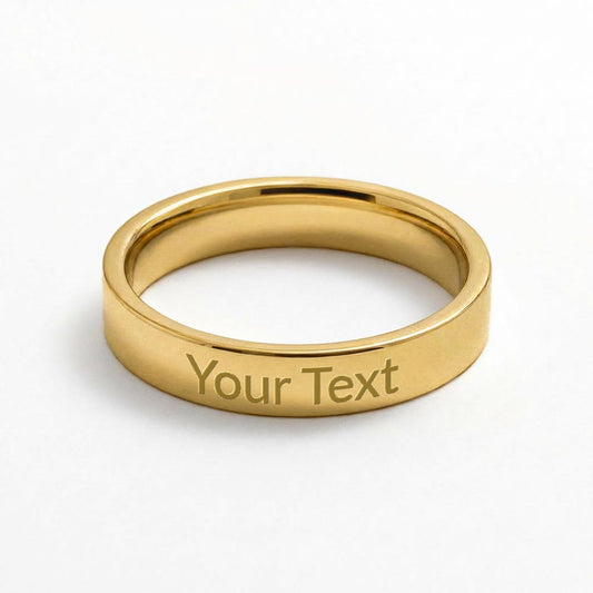 To My Mom – “Life Sounds Better” Engraved Ring