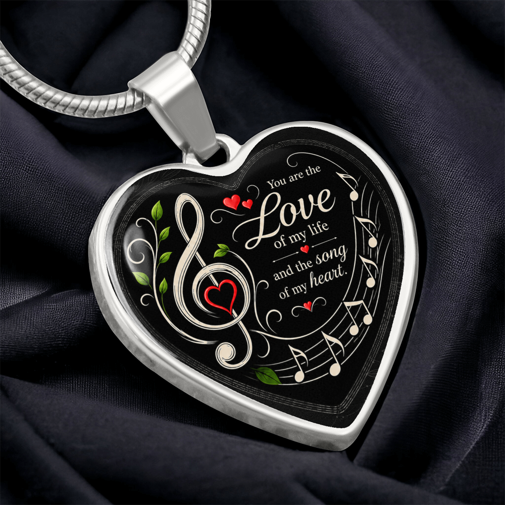 Love Of My Life Necklace Black