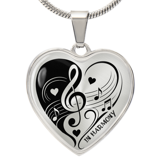 Harmony of Hearts Music Necklace – Gift for Music Lovers