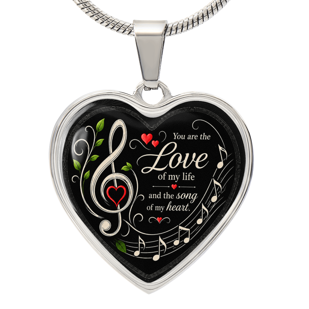 Love Of My Life Necklace Black