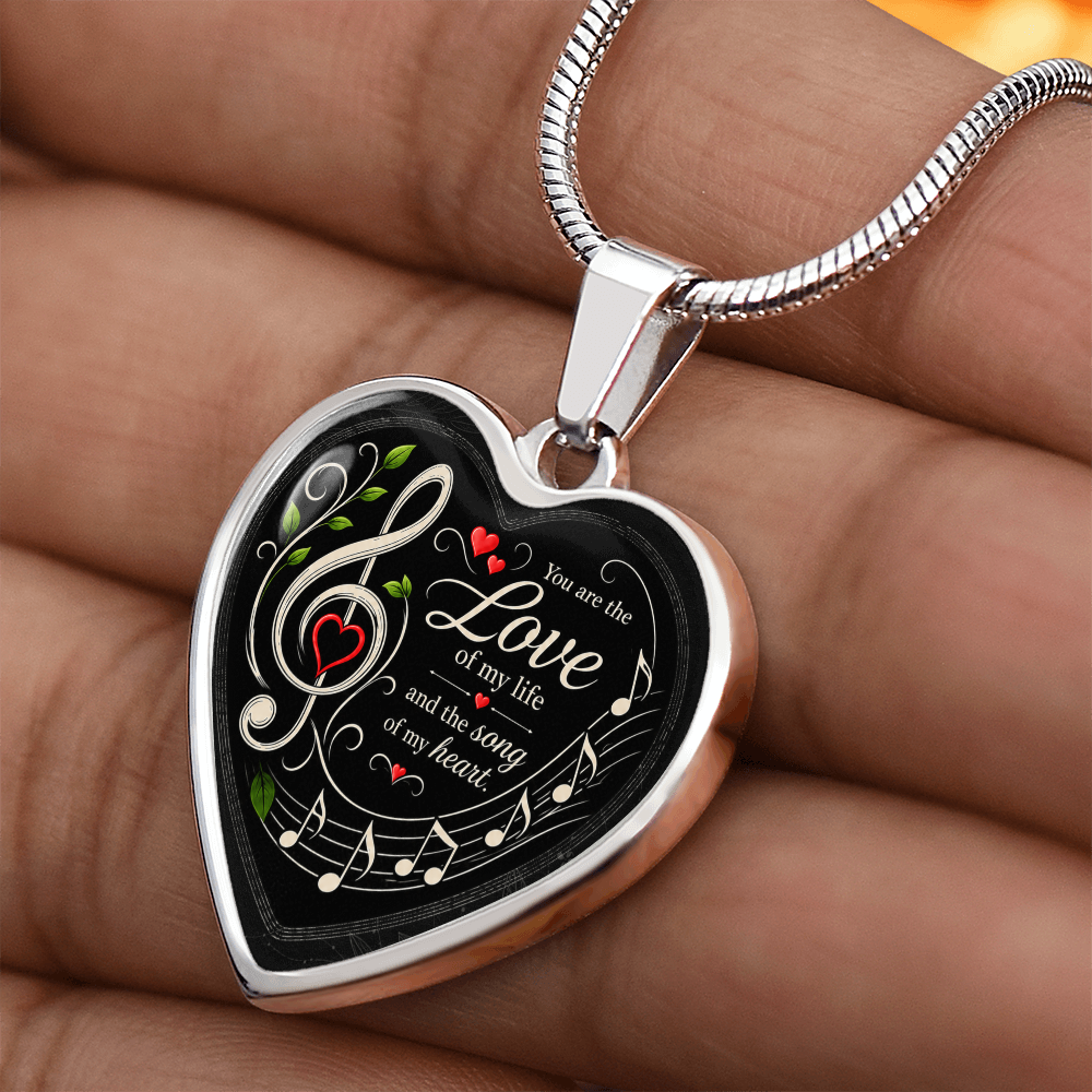 Love Of My Life Necklace Black