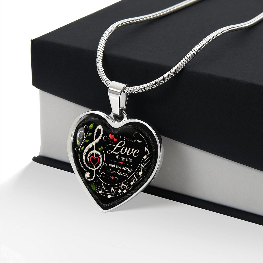 Love Of My Life Necklace Black