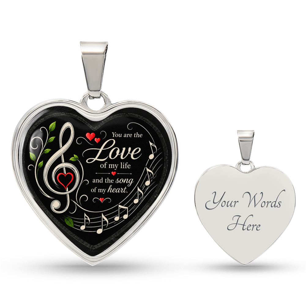 Love Of My Life Necklace Black