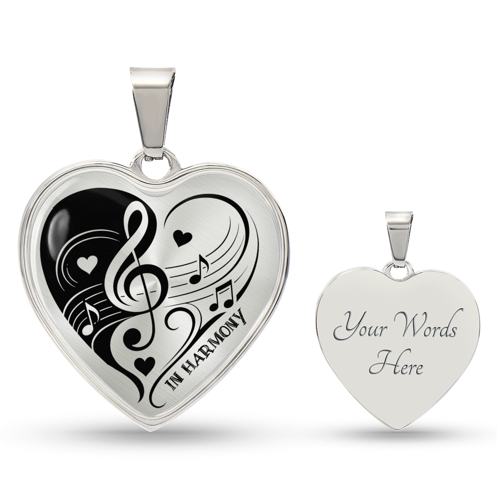 Harmony of Hearts Music Necklace – Gift for Music Lovers