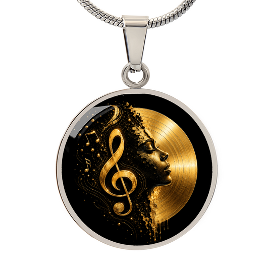 Golden Soul of Music Necklace