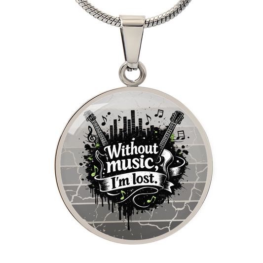 Without Music I'm Lost – Music Lover Necklace