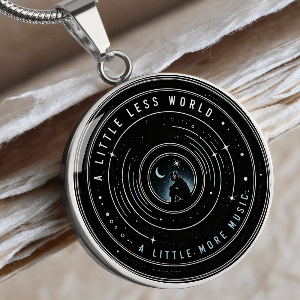 A little less world. A little more music Necklace/