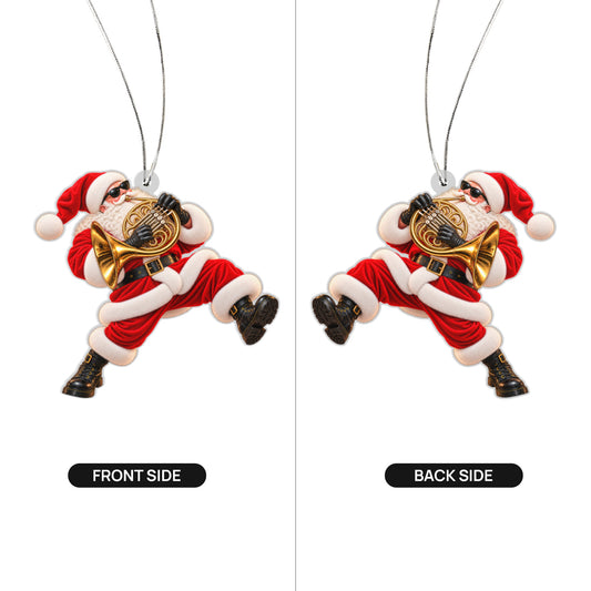 French Horn Santa