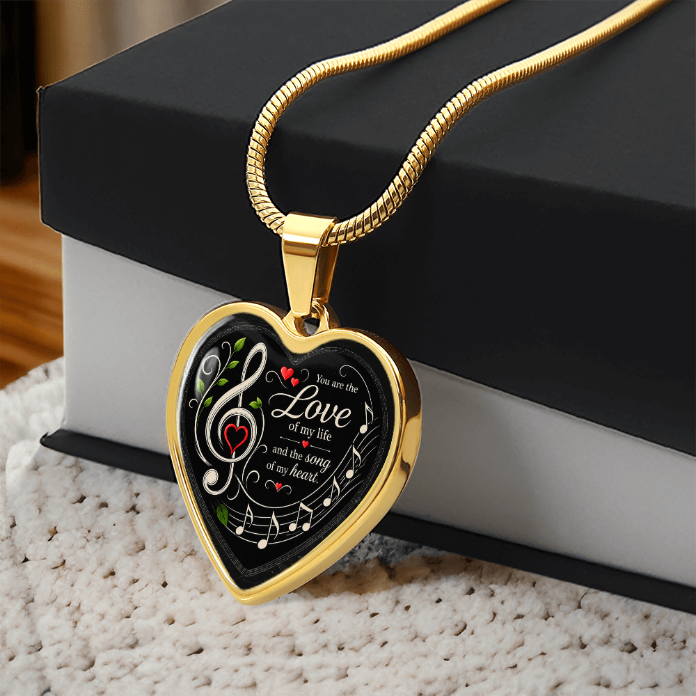 Love Of My Life Necklace Black