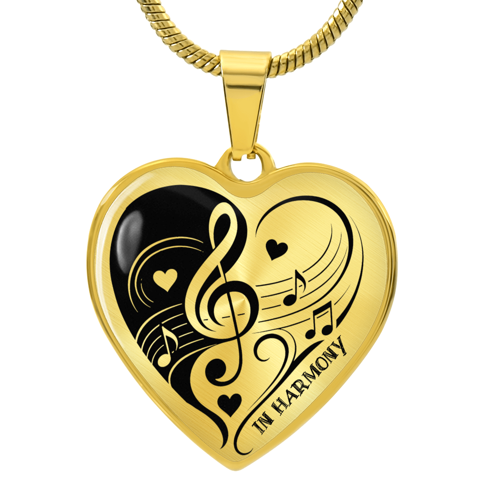 Harmony of Hearts Music Necklace – Gift for Music Lovers