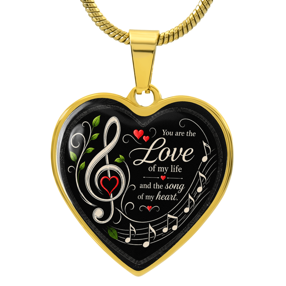Love Of My Life Necklace Black