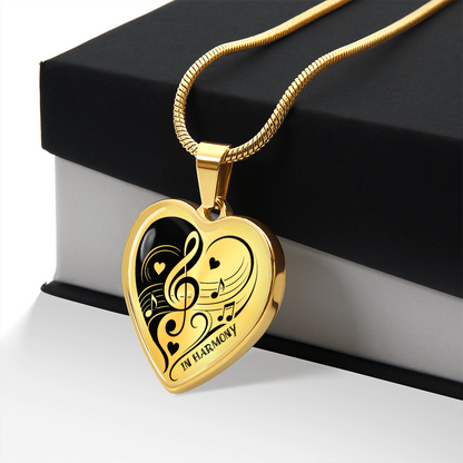 Harmony of Hearts Music Necklace – Gift for Music Lovers