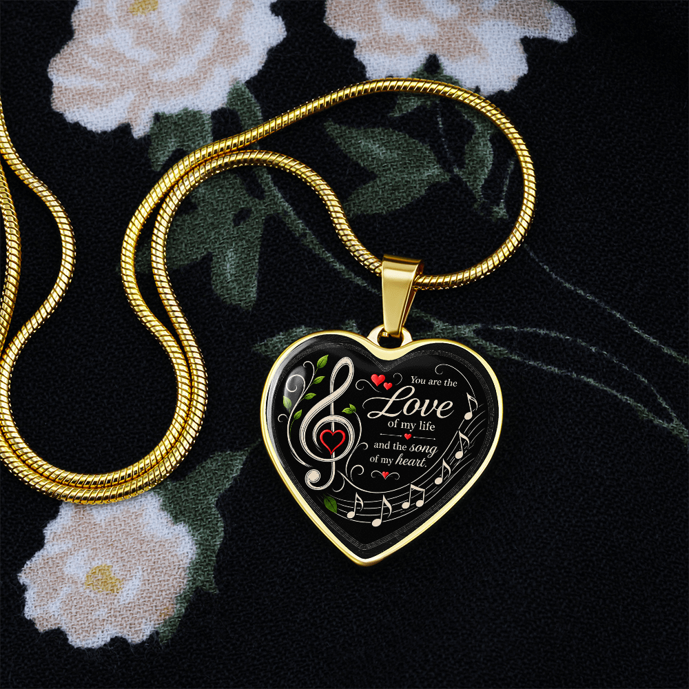 Love Of My Life Necklace Black
