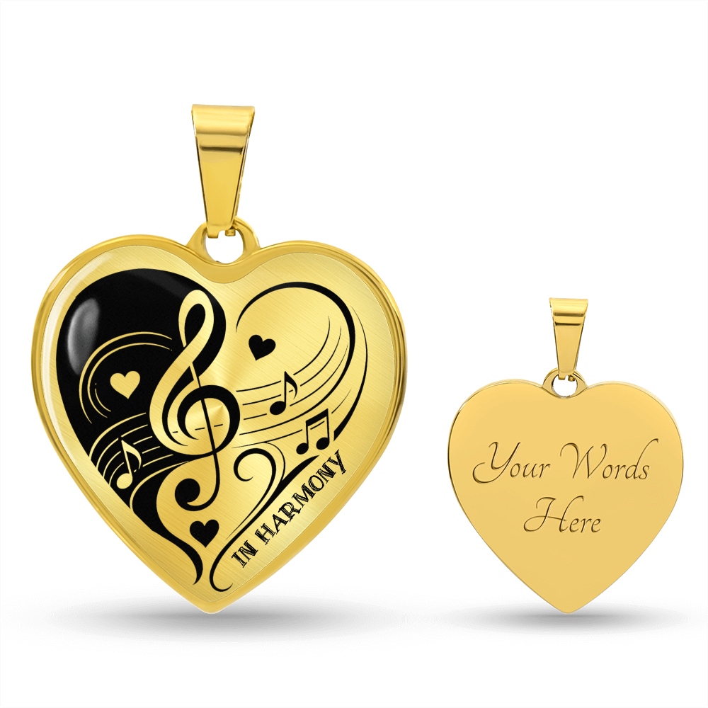 Harmony of Hearts Music Necklace – Gift for Music Lovers