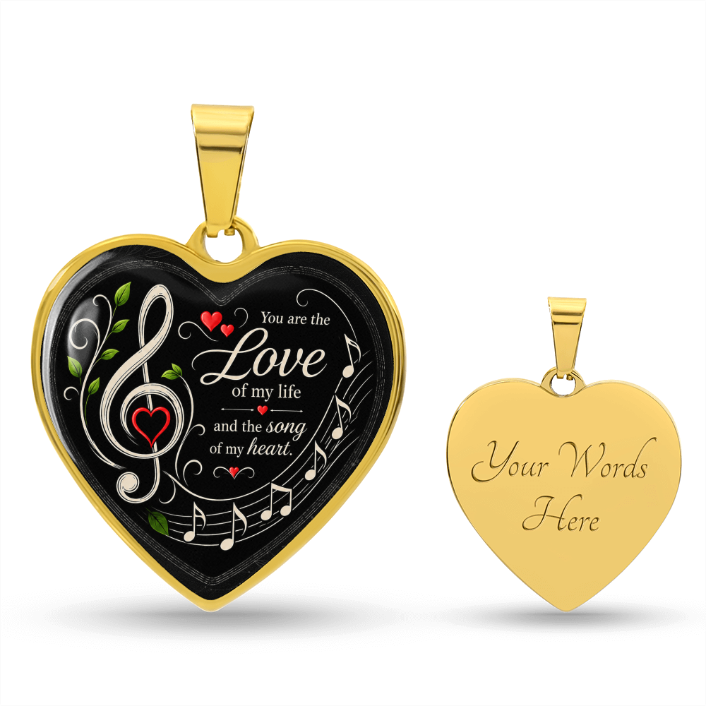 Love Of My Life Necklace Black
