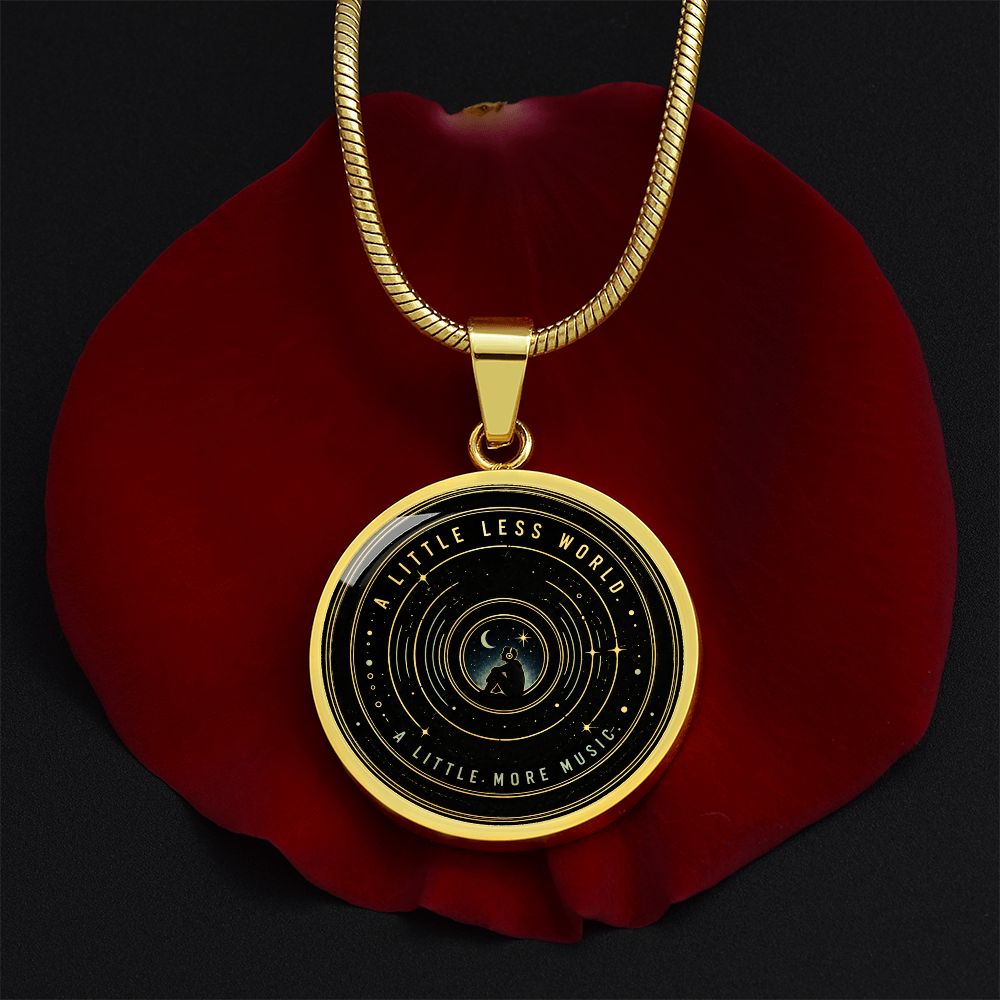 A little less world. A little more music Necklace/