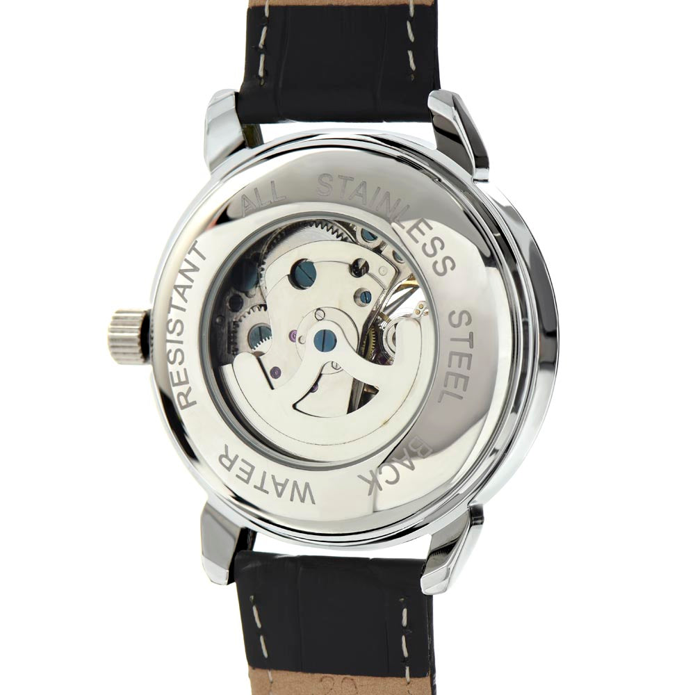 Rockstar Dad Automatic Skeleton Watch