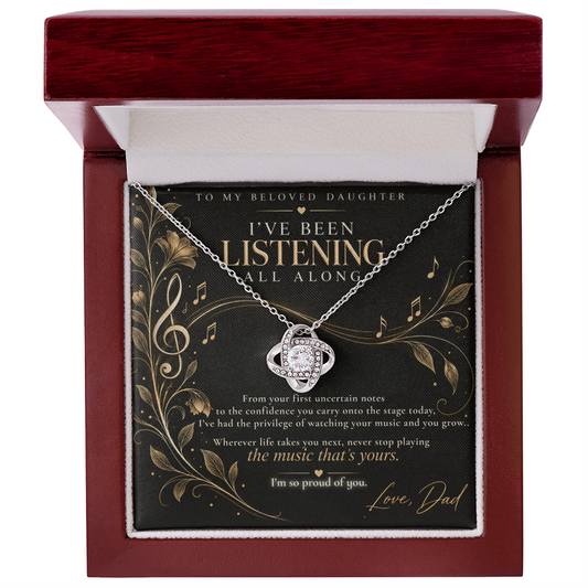I've been listening daghter message card